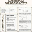 rahima Nursery Bookshelf Set of 2 – 16” Handcrafted Wooden Floating Shelves for Nursery Wall, Baby Book Shelf for Nursery, Nursery Floating Shelves with Support Rod