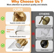 Wall Sconces Set of Two, Brushed Gold Bathroom Sconces with Clear Glass, Hardwired Sconces Wall Decor Set of 2, Modern Wall Light Fixtures for Bathroom Mirror Living Room Bedroom Hallway