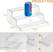 Yieach 3 Tier Spice Shelf Organizer for Cabinet,Pantry,Clear Acrylic Spice Rack Organizer and Tiered Spice Rack & Holder,Step Shelves for Vitamin,Medicine Bottle,Jar,Can,Condiment,Seasoning Shelf