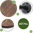 2 Pack Round Floating Wood Corner Shelves, Wall Mounted Display Rack 5.9 inches Diameter Indoor Circle Wall Mounted Shelves for Candles, Planter, Pots, Ornaments