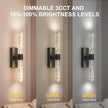 Crystal Battery Operated Wall Sconce, Black Rechargeable Wireless Wall Light Fixtures with Remote Control, 3CCT and 12 RGB Dimmable Wall Sconces Lamp for Bedroom Living Room Hallway