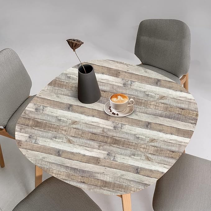 Yun-aeon Natural Wood-Grey Wood Contact Paper Peel and Stick Wallpaper 17.3