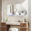 JJUUYOU Mirrors for Wall Metal Framed Decorative Irregular Large Mirrors 26