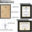 A PLUS MAX 11x14 Diploma Frame Display 8.5 x 11 Certificate with Black & Gold Mat, Engineered Wood Document Frame with Black Wood Grain for Masters Associates Bachelor Degree - 1 Pack
