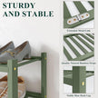 Smiry Bamboo Shoe Rack for Closet, 6 Tier Long Wooden Stackable Shoe Organizer, Free Standing Shoes Storage Shelf for Entryway, Front Door Entrance, Green