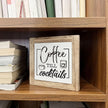 Rustic Coffee Bar Sign - Wooden Block Set, Perfect for Home or Kitchen Decor, Coffee Lover Gift
