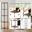 SUNMORY 5 Tier Corner Shelf Stand,Industrial 65