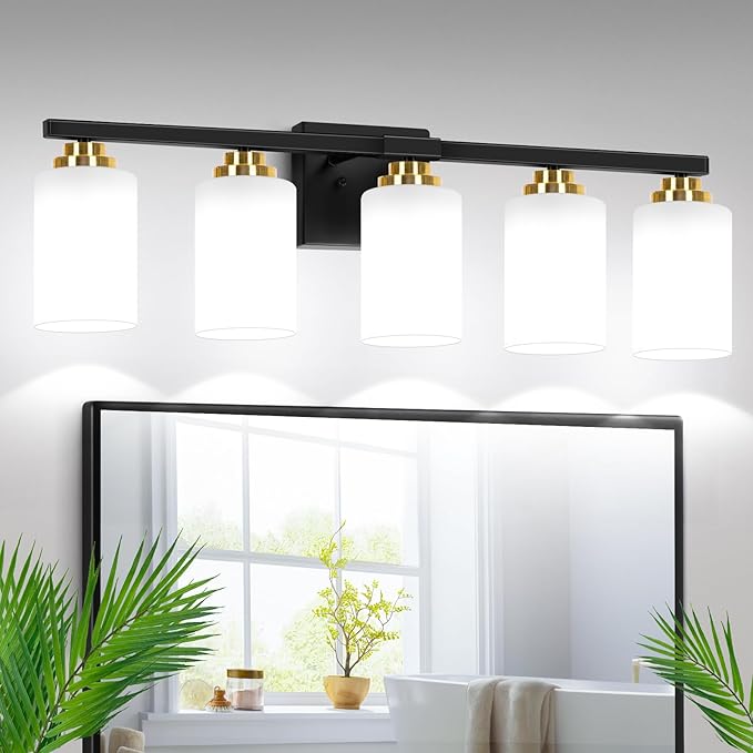 5-Light Bathroom Light Fixtures, 31