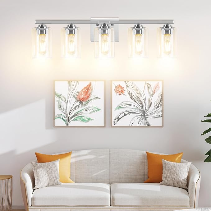 5-Light Bathroom Light Fixtures, 31