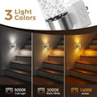 L LOHAS LED Night Lights Plug into Wall 2 Pack, Dimmable Night Light with Dusk-to-Dawn Sensor, Soft White/Cool White/Amber 3 Color Light, Adjustable Brightness, Rotatable Plug, Bubble Nightlight