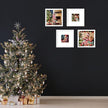 8x8 Picture Frame Set of 9, Display Pictures 4x4 with Mat or 8x8 without Mat, Multi Collage Gallery Square Photo Frames for Wall or Tabletop, White