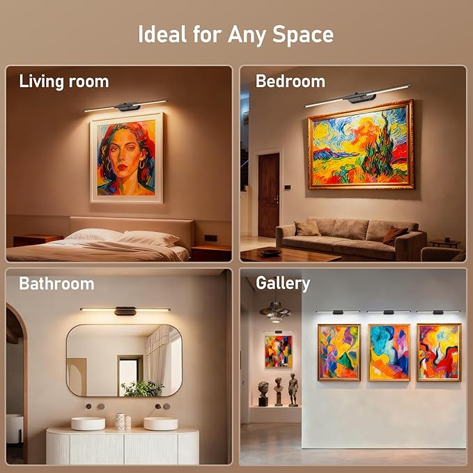 Glendan Wireless Picture Light for Wall: 24