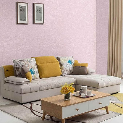 Abyssaly Pink Wallpaper Stick and Peel Removable Self Adhesive Pink Wall Paper Embossed Home Decorative Wallpaper for Girls Solid Color Shelf Drawer Liner Paper 15.7 inch X 196.8 inch
