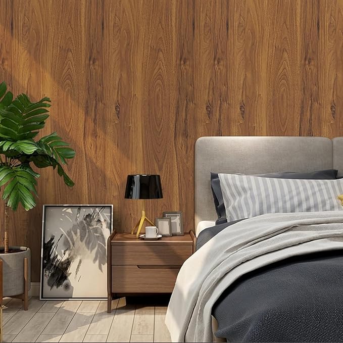 Decoroom Wood Grain Contact Paper WithTools Peel and Stick, Vintage Thicken Wood Contact Paper for Cabinets Furniture, Natural Wallpaper Self-Adhesive Removable Waterproof Vinyl Film 15.7 in X 196 in