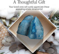 Nature's Decorations Agate Bookends - A Quality Teal Geode with Non-Skid Rubber Bumpers for Shelves, Office, Home Decor - Heavy Duty Cool Crystal Stone Book End Pair for Decoration (6-8 LB)