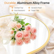 Bathroom Mirror for Wall, 38x26 Inch Arched Mirror, Matte Gold Metal Framed Bathroom Vanity Mirror for Restroom Farmhouse, Anti-Rust, Tempered Glass, Hanging or Leaning