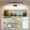 Battery Operated Picture Lights for Wall, Black Wireless Art Light for Paintings, Rechargeable Display Light for Picture with Remote, 3 Color Poster Lights for Portraits Frame Wall Decor (2 Pack)