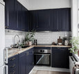 Blue Wallpaper Peel and Stick Dark Blue Wallpaper for Bedroom Bathroom Self Adhesive Removable Wallpaper Navy Blue Contact Paper for Cabinet Kitchen Room Wall Decor Vinyl Upgraded 17.3