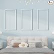 PALMPOP Peel and Stick Wall Molding Kit of 3 Frames,Premade Accent Wainscoting Panels, Ready to Molding Trim for Living Room Bedroom Corridor Home Interior Wall Panel Decor (24x16in)