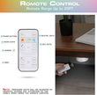 EverBrite Puck Lights with Remote, Wireless LED Battery Operated, Under Cabinet Timer, Stick on Light, Closet Light Dimmable for Closet, Bedroom, Included (6-Pack)