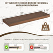 32 Inch Floating Shelves, 3D Textured Wood Grain, 32