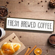 Coffee Wood Sign for Coffees Bar, Farmhouse Desk Signs, Rustic Cafe Decor, Coffees Home Decor for Kitchen Bar, Decorative Wooden Table Decoration, Fresh Brewed Coffee Sign, 17.8x4x1.2 inches