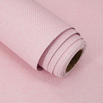 Pink Grasscloth Peel and Stick Wallpaper Textured Contact Paper 15.7inch x 196.8inch Faux Linen Vintage Grasscloth Contact Paper Self Adhesive Removable Wallpaper Vinyl