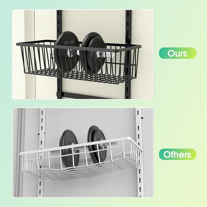 9-Tier Over The Door Pantry Organizer, Pantry Storage and Organization, Black Metal Hanging Spice Rack Seasoning Shelves Door, Wall Mount for Home & Kitchen, Laundry Room Bathroom Organization