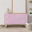 CHIHUT 15.7''x100'' Pastel Pink Holographic Glitter Peel and Stick Wallpaper Decorative Self Adhesive Removable Sparkly Contact Paper for Cabinets Walls Renter Friendly Textured Wallpaper Fabric Roll