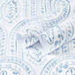 EeeComing Blue Peel and Stick Wallpaper Boho Wall Paper Peel and Stick Modern Contact Paper Self Adhesive Wallpaper for Bedroom and Bathroom Removable Cabinet Shelf Liner Vinyl 17.3”X118.1”