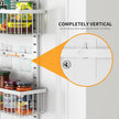 Moforoco White Over The Door Pantry Organizer, Pantry Organization and Storage, Metal Hanging Spice Rack Shelves Door, Seasoning Shelves, Laundry Room Organization, House and Kitchen Essentials