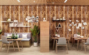 Yun-aeon Brown Wood Peel and Stick Wallpaper 17.3