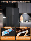 Under Cabinet Motion Sensor Lighting: 14 Inch Dimmable Rechargeable Lights Indoor - Battery Operated Lights - Undercabinet Closet Light Magnetic Led Light for Kitchen Home Bathroom Counter 5 Pack