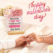Valentines Desk Decor, Happy Valentine's Day Home Office Table Sign for Porch Tiered Tray Shelf Party, Rustic Romantic Acrylic Gifts Decorations for Him Her Wife, The Only One With Snoring This Loud