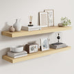 Fun Memories Rustic Real Wood Floating Shelves, 8 Inch Deep Floating Shelf Wall Mounted, 36