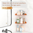 7x7 Inch Corner Shelf Wall Mount Set of 2, Orange Acrylic Corner Floating Shelves, Corner Wall Organizer Shelf for Bathroom, Kitchen, Bedroom, Living Room, Dining Room, Office