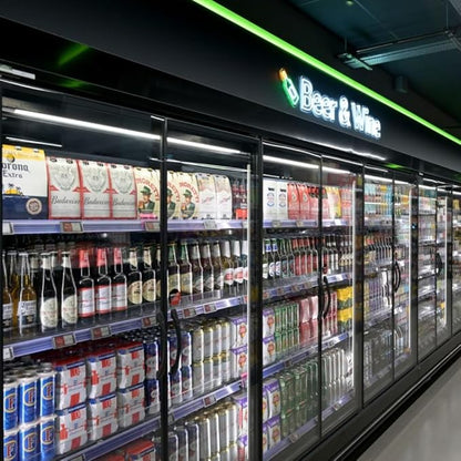 Gondola Shelving Lights 1408 Type 38" LED Lighting bar Under Retail Shelves via Magnets for Super Market, Commercial Refrigerator, Beverage Cooler, Merchandiser or Bakery Ultra Slim Length 38“