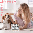 Valentines Cat Dog Desk Decor, Valentine's Day Gifts for Cats Dogs Lover Pet Parent, Home Office Table Sign Decoration for Shelf Tiered Tray, My Valentine Has Four Paws