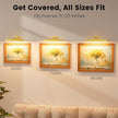 3 Pack Gallery Lights for Wall, 4400mAh Rechargeable Picture Lights, 12'' Cordless Remote Dimmable LED for Portrait Hallway Decor (Gold)