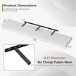 Fun Memories 55 Inch Floating Shelves for Wall, Fireplace Mantel Shelf with Invisible Heavy Duty Bracket, 8 Inch Deep Storage Shelf for Living Room, Kitchen, Farmhouse, White (2-Pack)