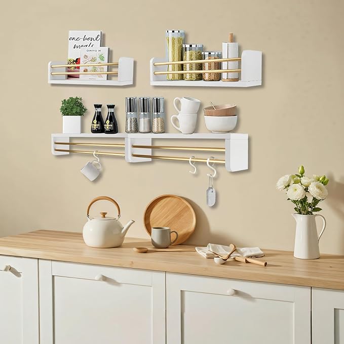 Nursery Wall Book Shelves Set of 4, 16