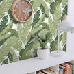 Peel and Stick Wallpaper Green Leaves Tropical Palm Wallpaper 16.1