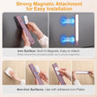 Gritin 10.2inch Under Cabinet Lighting Rechargeable 2 Pack- 3 Color Temps&5 Level Brightness, Super Bright, 4 Modes, Motion Sensor, Long Lasting - Easy Installation Magnetic Under Closet Lights-Mauve