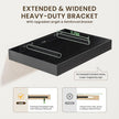 12 Inch Deep Floating Shelves | 36 Inch Black Floating Shelves | 36