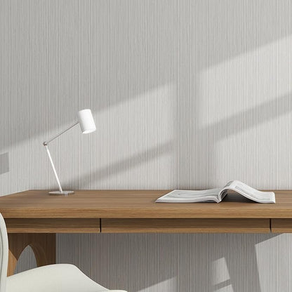 Grasscloth Textured Wallpaper Peel and Stick 24inX393in Fabric Wall Paper Upgraded Thick Self-Adhesive Vinyl Contact Paper for Home Use(Beige Grey)