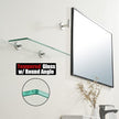 JQK Bathroom Glass Shelf, TGS101L16-BN