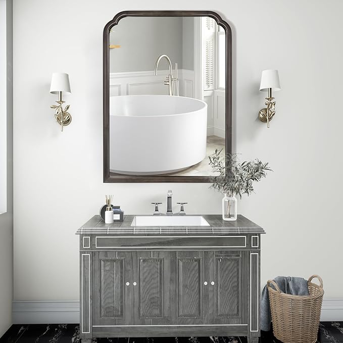 WallBeyond Wood Bathroom Mirrors for Wall Mounted, 30
