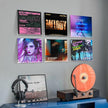 6 Pack 12Inch Vinyl Wall Mount Shelves, Crystal-Clear Acrylic Floating Wall Shelves, Vinyl Holder, Record Storage, Wall Display, Magazine Holder, Album Display