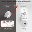 LED Wall Sconce, Wall Mounted Lamp with Rechargeable Battery Operated 3 Color Temperature & 3 Brightness Level 360°Rotate Magnetic Ball, Cordless Wall Light for Reading Bedside-White