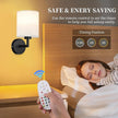 Wireless Wall Sconce Set of 2,Battery Operated Wall Lights with Remote Control,Rechargeable Wall Sconces with LED Bulb,15 Colours Dimmable Wall Lamp for Bedroom Living Room Hallway